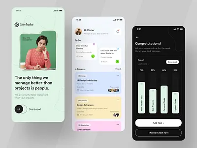 Task Management Branding analytics app app design cards chart dashboard data mobile project project management task list task management tasks ui ui design