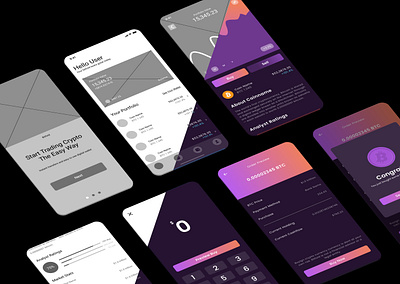 Crypto Currency App UI app design ui ux