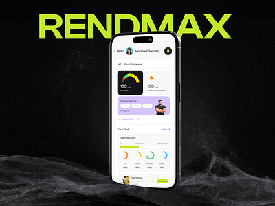 Rendmax - Wellness application design ios app design ui ui design uidesign ux wellness