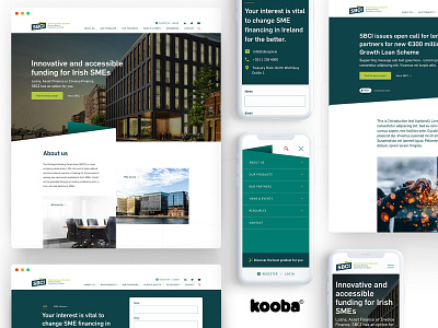 SBCI - Webiste corporate design finance ireland sbci ui ui design ux ux design webdesign website