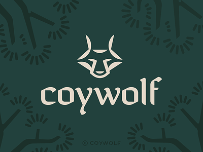 Coywolf Identity animal branding brandmark coyote coywolf forest fox icon leaf logo logos minimalist nature organic wolf