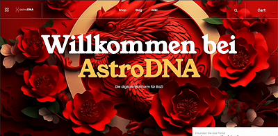 Challenging myself with a multi-color palette astronomy branding color palette german landingpage ui video website wordpress