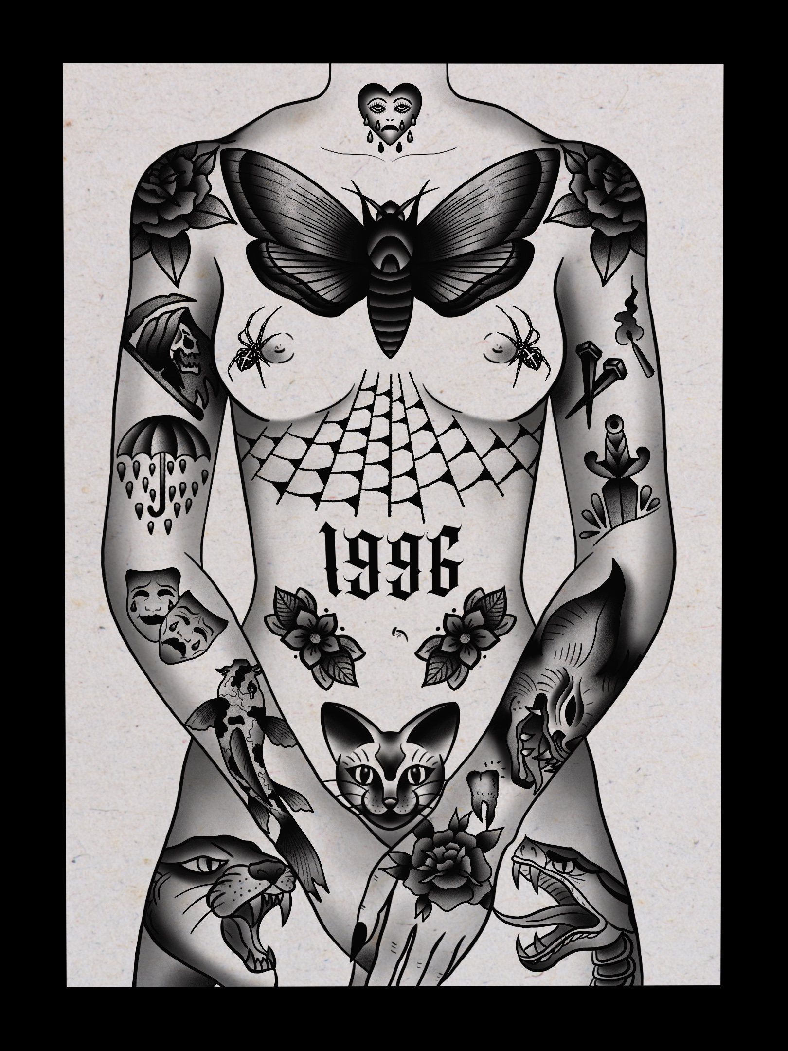 16 Gorgeous Neo Traditional Women Tattoos  Tattoodo