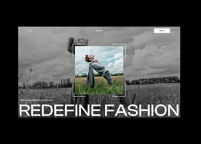 MOCA - Redefine fashion design illustration ui ui design uidesign