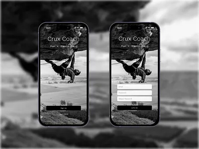 Crux Coach app daily ui mobile ui ux