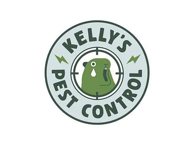 Kelly's Pest Control badge control management marmot pest pest control pest management rat