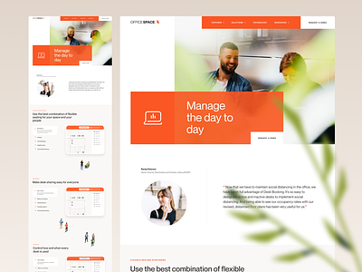 Landing page design for tech startup b2b brand branding features page illustrations saas tech web design website