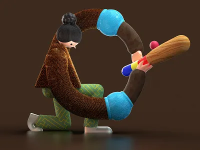 Letter O 36daysoftype 36daysoftypea 3d characterdesign letter typography