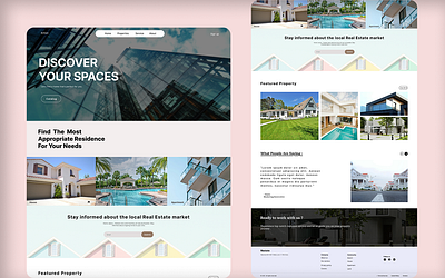 Real estate landing page apartment design graphic design homepage house land landing page real estate real estate homepage real estate landing page ui ui design ui landing page uiux ux design web design website design website designing