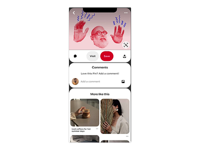 Send animation for Pinterest animation design interaction design ui