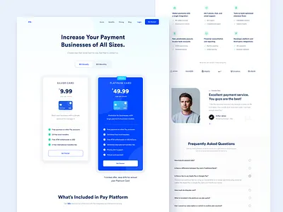 Pay Website - Pricing app branding business design designer finance fintech landing page minimal plan price pricing pricing page ui uidesign ux uxdesign web web design website