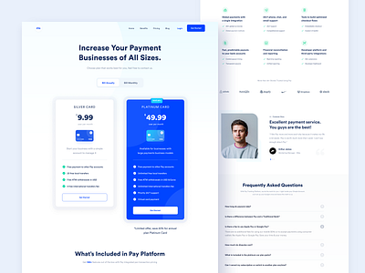 Pay Website - Pricing app branding business design designer finance fintech landing page minimal plan price pricing pricing page ui uidesign ux uxdesign web web design website