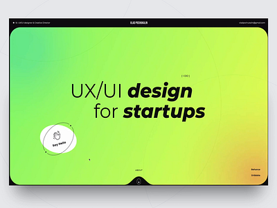 Product Designer Portfolio Website animation homepage interaction landing landing page motion motion design portfolio scroll animation site typography ui ui animation ui design ux uxui web web design webpage website