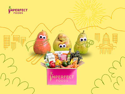 Imperfect Foods advertising motion graphics paid media social media