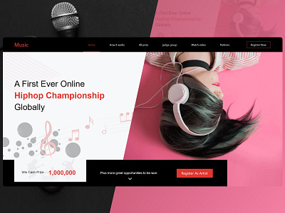 Music Championship agency art branding client concept company concept design design art landing page madbrains music album music app music art music artwork music player player sounds web design