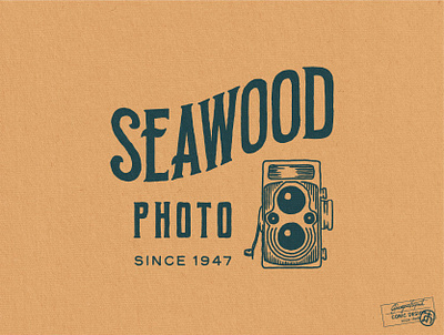 Seawood Photo adobe illustrator brand california camera concept creative digital drawing lettering logo design ocean photo photography rebrand retro sea shop technology vector vintage