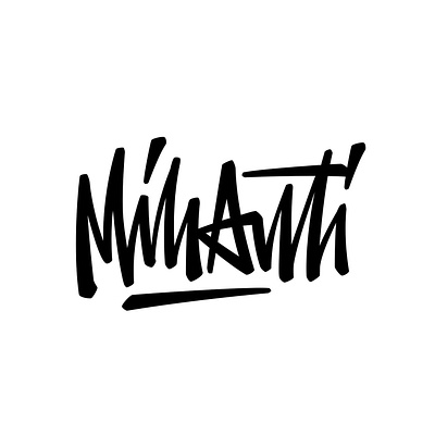 Mihanti calligraphy customtype lettering logo logotype typemate typography