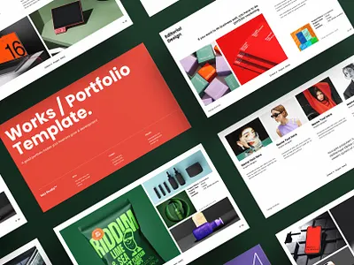 Graphic Design Portfolio Google Slides Template branding illustration pdf portfolio