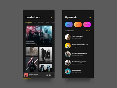 music app ai design figma music ui user interface