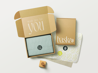 Baske Towel Packaging Design & Mockup branding design graphic design logo packaging product design