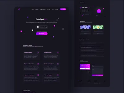 Catalyst Website app design ui ux web