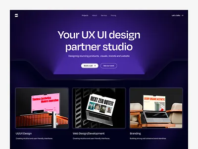 Agency Portfolio Website Design abu hasan agency agency landing page agency website bold design branding clean clean ui design gr8r studio header design homepage minimal modern design portfolio saas ui ux web design webflow design website design