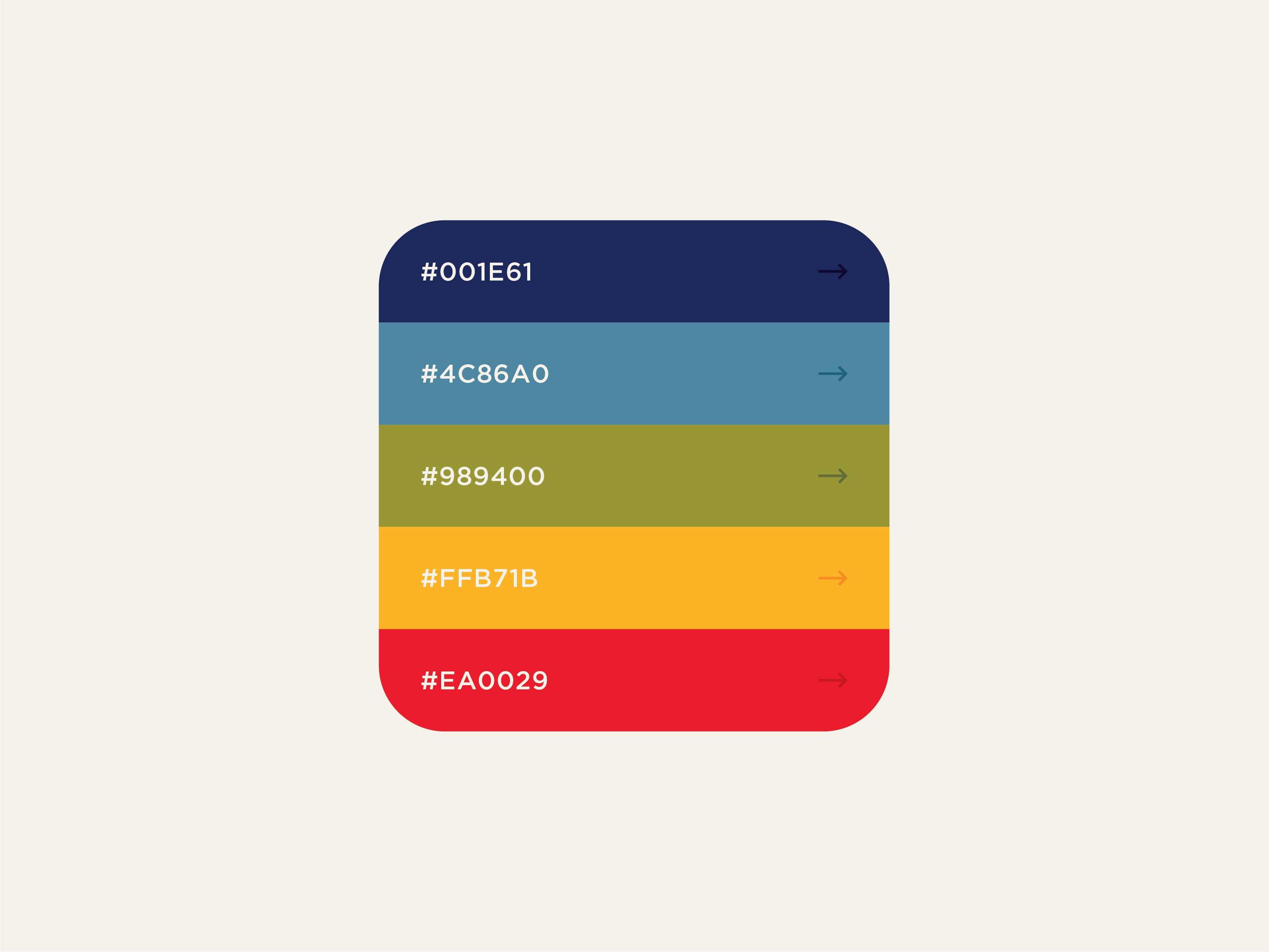 Color Palette No. 1 by Dylan Menke on Dribbble