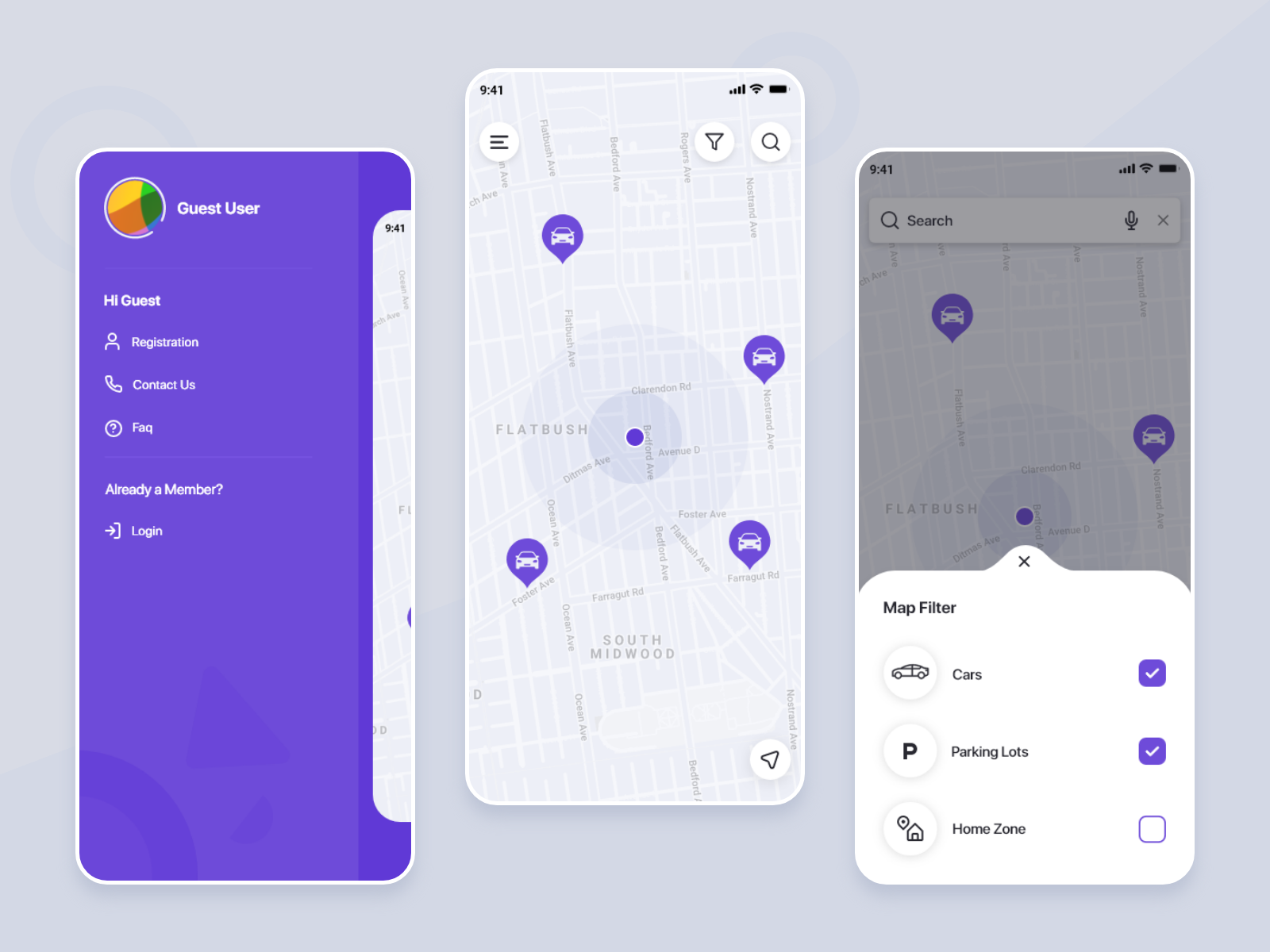 Example of Mobile App UI Design / From 20 Screens
