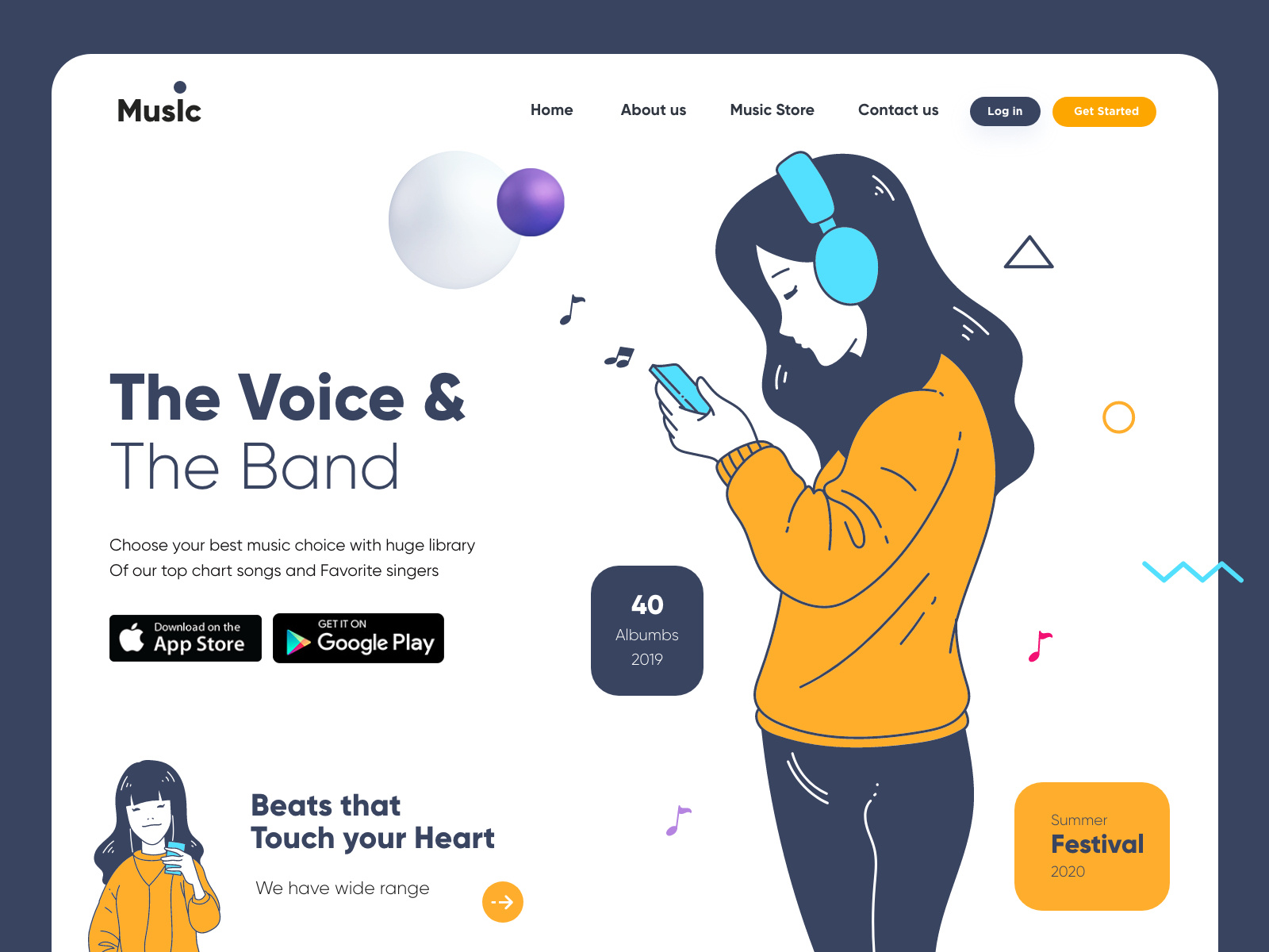 Example of Website Design With Html & Css (5 Pages)