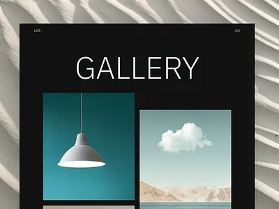 Gallery - minimalistic design gallery landingpage ui ui design uidesign website