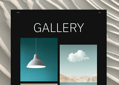 Gallery - minimalistic design gallery landingpage ui ui design uidesign website