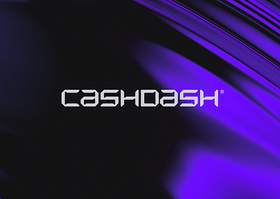 CashDash brand branding crypto design geometric logo mark minimalist monogram nft purple tech typography web3 wordmark