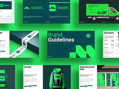 VOOM | Brand Guidelines Google Slides Template branding style guide template