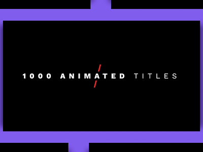 1000 Animated Titles for Premiere Pro & After Effects adobe after effects animated title animated typography animation envato lower third lower thirds motion design motion graphics premiere pro template text text animation title title animation title design titles typography videohive