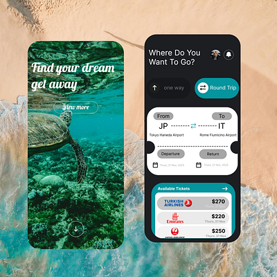 🌍✈️ Find Your Dream Getaway!📱 app branding design inspo travel ui ux