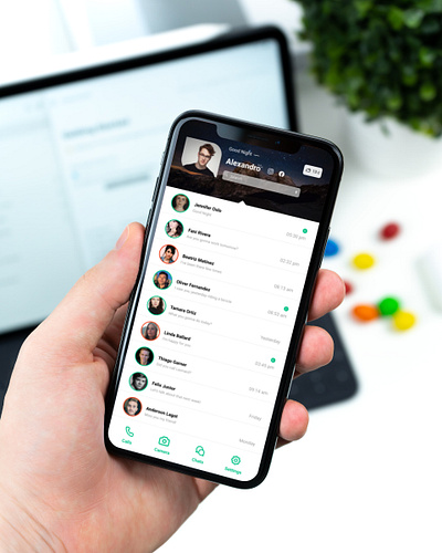 New WhatsApp User Interface Design Mockup design digital art figma interface mobile app ui ui design user experience user interface ux design