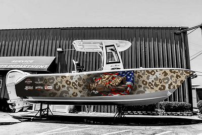 Boat Wrap GROUPER art graphic design illustration