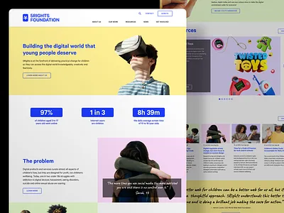 5 Rights Foundation Website Design charity design ui ux web website