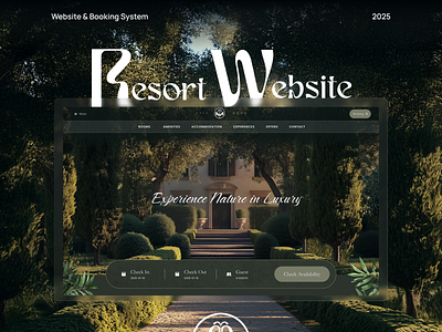 Luxury Eco Resort Website and Hotel Booking 3d animation app booking branding design eco ex exploration figma graphic design hotel illustration logo luxury motion graphics resort ui ux website