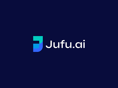 Jufuai - Letter J overlapping mark abstract app icon app logo artificial intelligence blue green branding colors creative design graphic design letter j logo logo designer logomark logotype modern logo overlapping software startup company vector