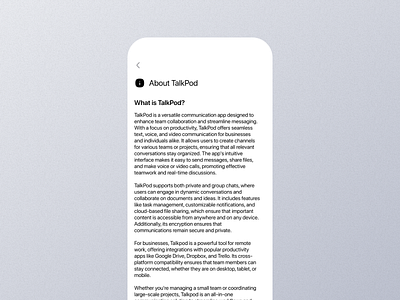 About Mobile App Ui about about dashboard about design about details about experience about interface about option about screen about screen app about screen ui about setting about ui about view about widget app design mobile screen talkpod app ui