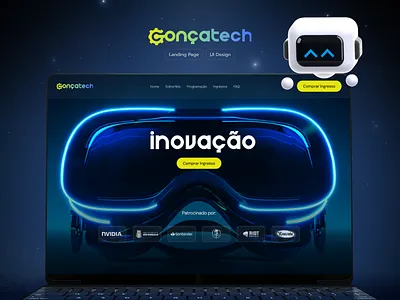 Gonçatech - Tech Conference | Landing Page ai figma framer inovation landing page no code tech tech event ui ux ux ui visual design web design