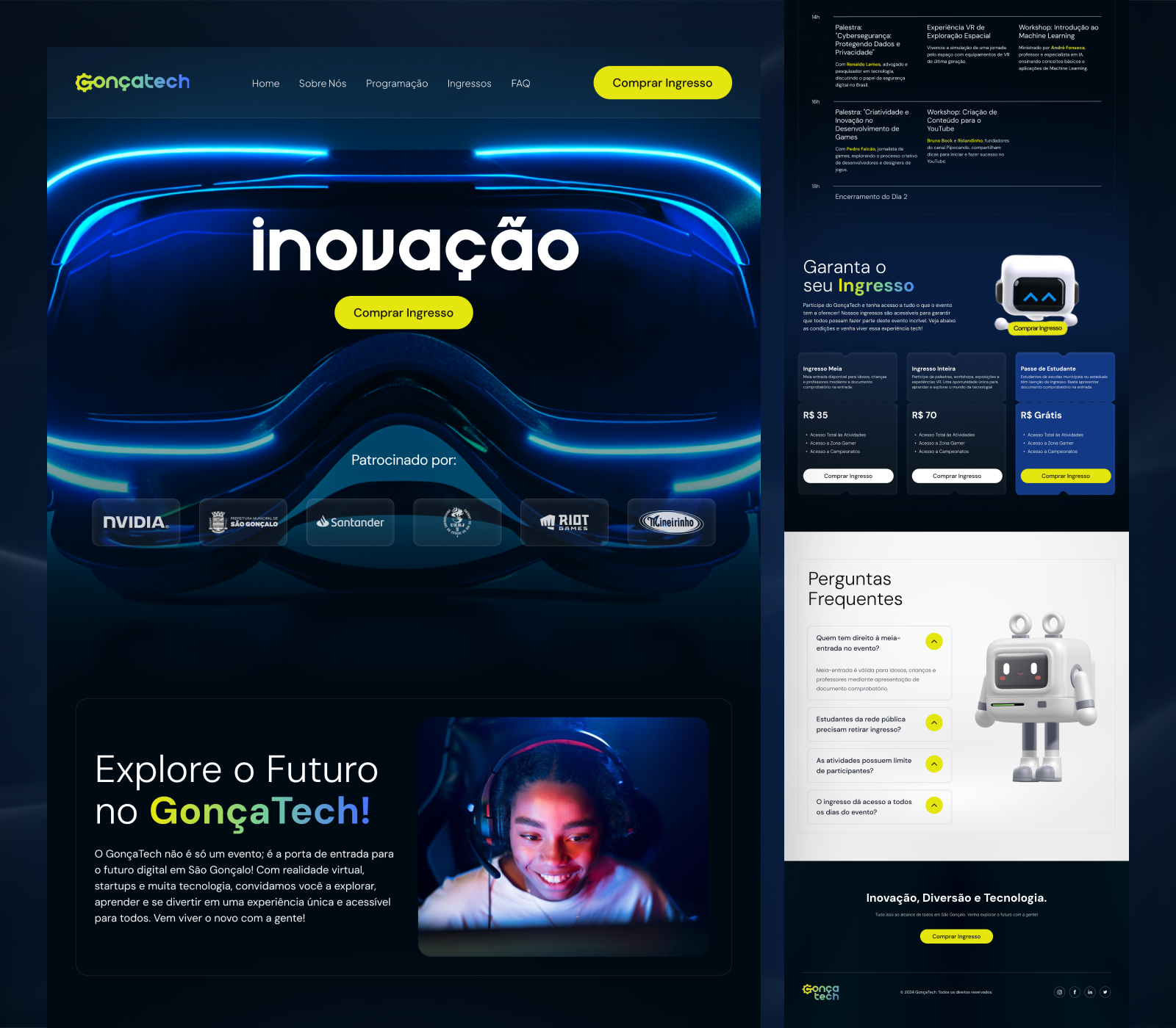 Example of Website & Landing Page Design Service