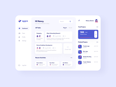 Task Management Website app app design application blue clean ecommerce illustrations interaction design interface design iphone minimal mobile screen task management app ui uidesign user experience user interface ux uxdesign