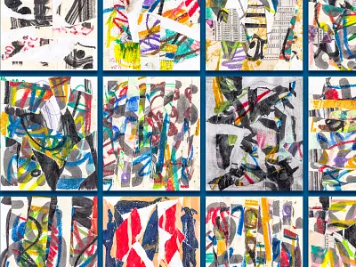 Collage Works abstract abstract art abstract pattern abstracts collage art colorful drawing pastel pattern collage