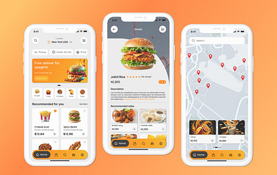 Food App Design darkmodeui deliveryapp foodapp fooddelivery foodecommerce foodordering foodui groceryapp healthyfoodapp minimaldesign mobileappdesign neumordhism recieapp restaurantapp uiux