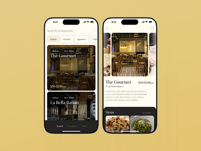 Restaurant Finder App UX/UI aggregattor app antiques app food app mobile design mobileappdesign restaurant restaurant search ui uxui