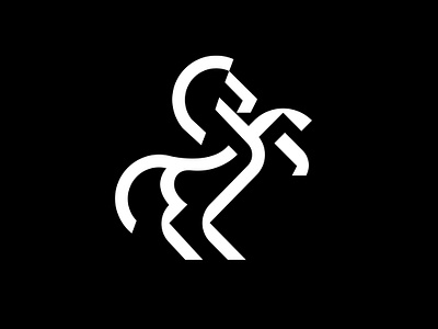 LOGO - HORSE branding design graphic design horse horser icon identity illustration jump jumper logo marks symbol ui