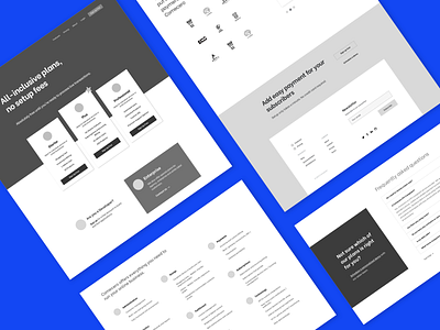 Website Wireframes bank banking development financial fintech money payment pricing website wireframe wordpress