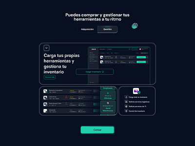 Ui components for a LATAM startup to outfit remote employees figma landing startup ui webdesign